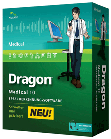 Dragon Naturally Speaking Medical  10.1  inklusive Allgemeinmedizin-Wortschatz