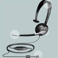 Sennheiser PC 25 USB-Mikrofon f�r den Einsatz mit Dragon Naturally Speaking Spracherkennung